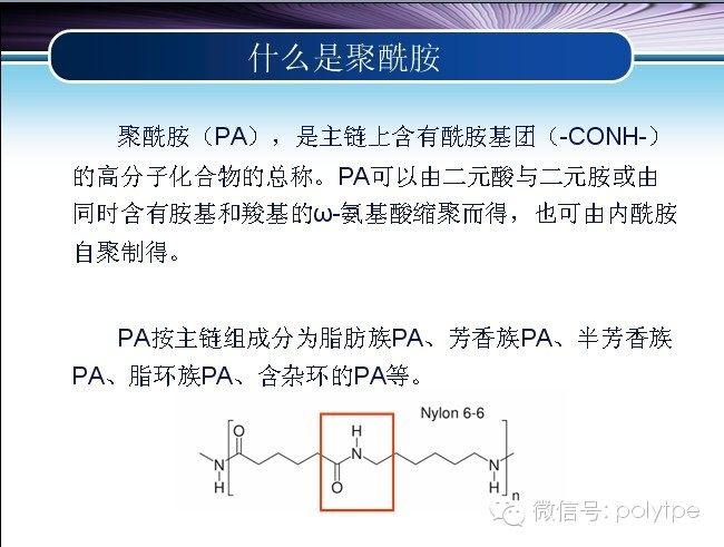 尼龍（聚酰胺）家族的分類制備以及應用介紹大全
