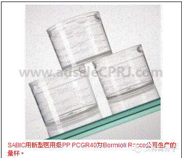 SABIC新型PP將應用于醫用塑料計量杯