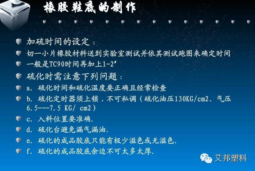 橡胶鞋底的制作以及常见问题解决办法