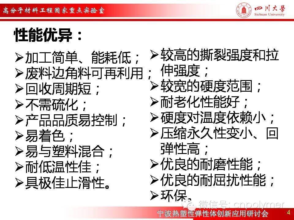 1： 热塑性弹性体(TPE+TPV)在汽车行业的典型应用-四川大学张爱民