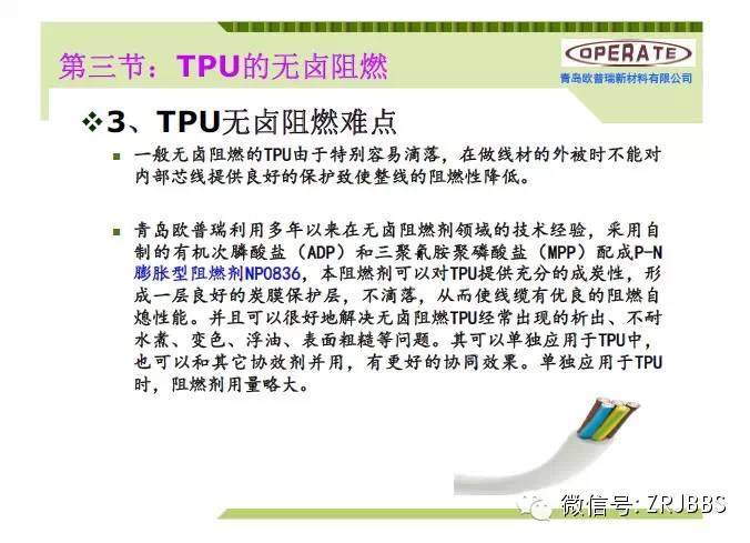無鹵阻燃TPE和TPU配方解析（37張ppt）