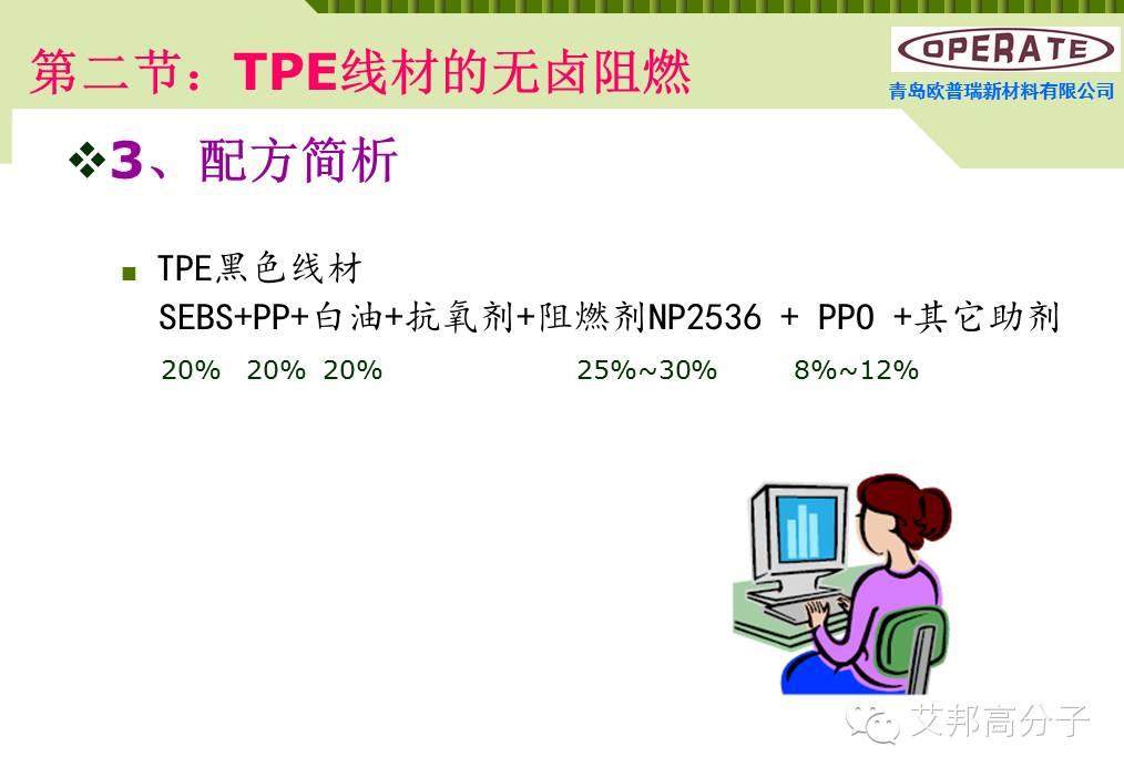 【干貨】無鹵阻燃TPE線材配方解析