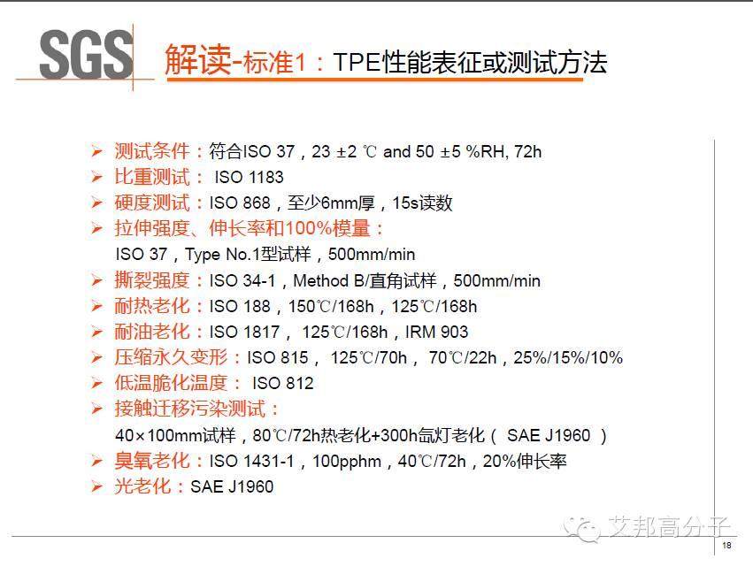 SGS權威解讀：車用TPE的具體性能標準及測試方法