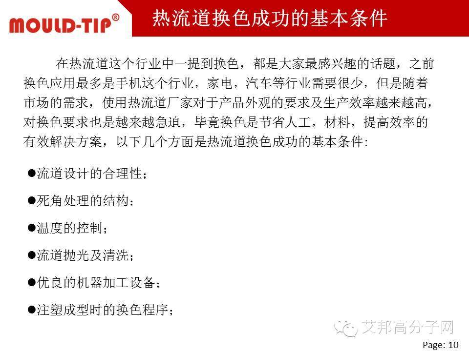 熱流道換色技術(shù)在家電產(chǎn)品中的應(yīng)用