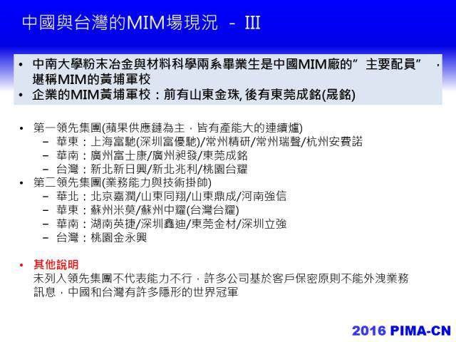 2016年，中國粉末注射成型產業路在何方？