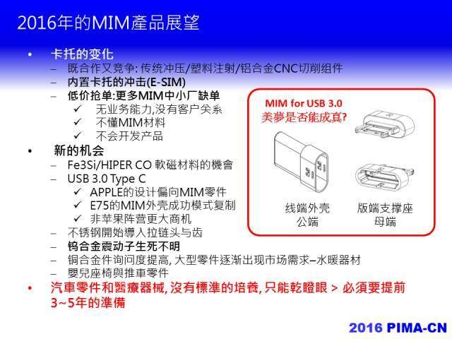 2016年，中國粉末注射成型產業路在何方？