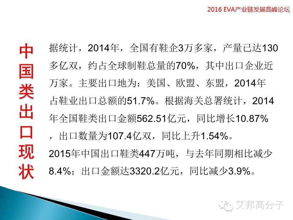 干貨來啦！2016EVA鞋材行業研究報告（31張PPT）