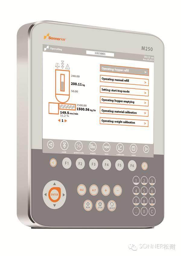 用户界面更友好，松耐公司推出新一代计量加料技术