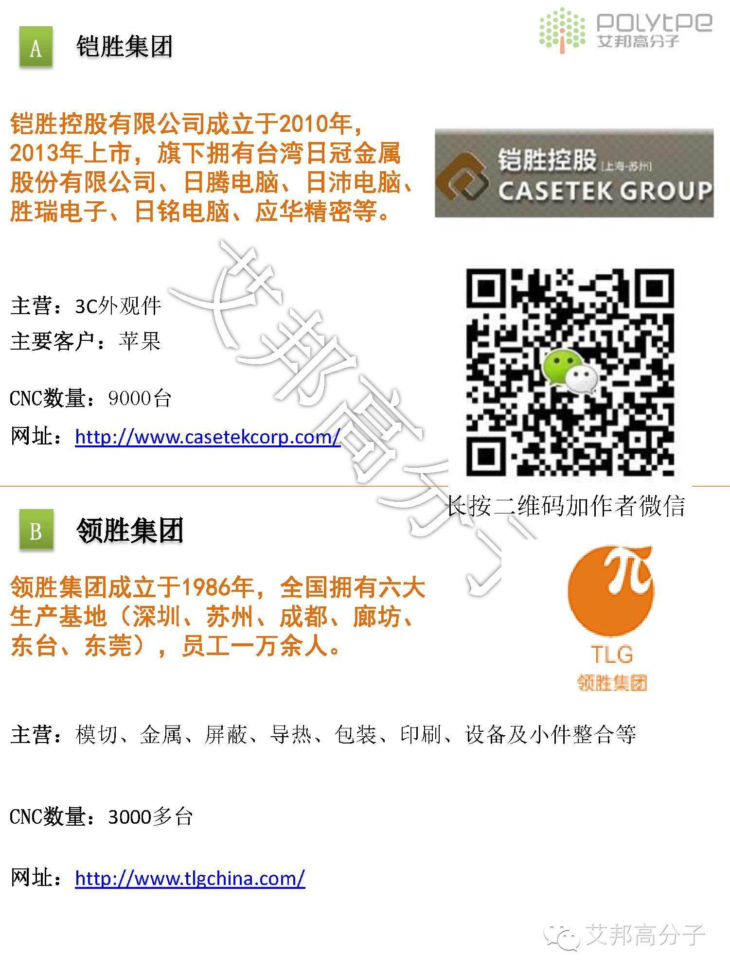 《2016國內手機外殼制造50強（下集）》出爐！（附新增企業）
