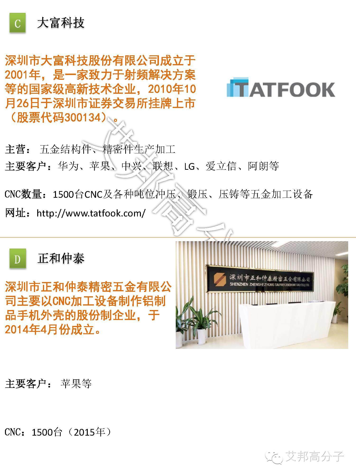 《2016國內手機外殼制造50強（下集）》出爐！（附新增企業）