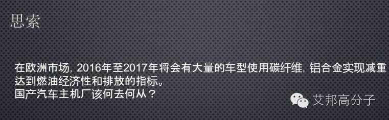 干货！让汽车身轻如燕，全面解读碳纤维复合材料