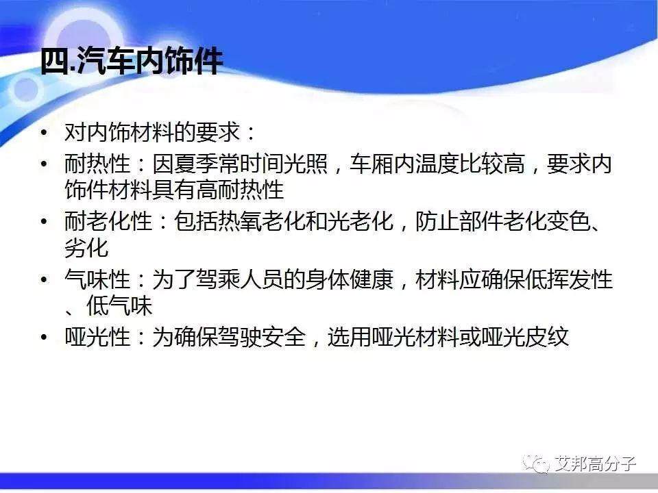 汽车塑料零部件材料的选择与应用，看完这篇就够了！