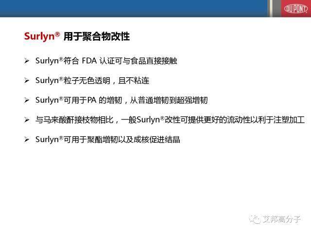杜邦乙烯共聚物在聚合物改性中的應用（會議視頻）