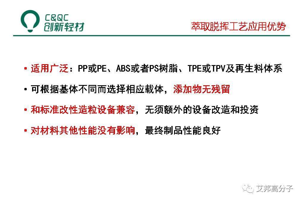 改性汽車塑料必讀：液態助劑母粒制備、低VOCs助劑選擇及工藝（視頻）