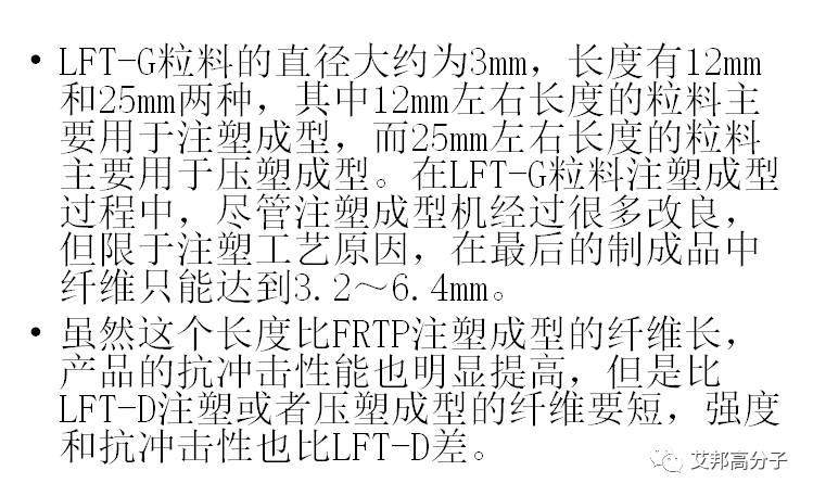 长纤维增强塑料（LFT）材料分类及工艺比较