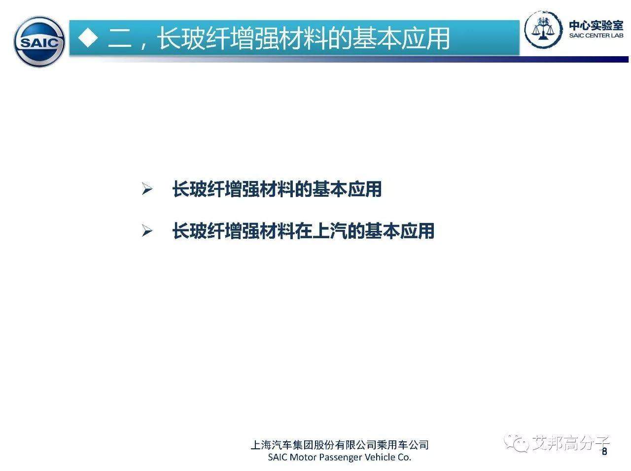 上汽專家：長玻纖增強材料在汽車上的應用介紹（13個部件）