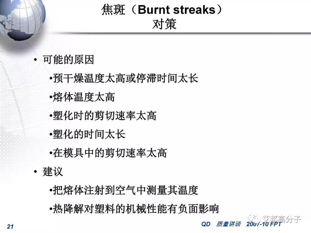 汽車零部件注塑成型常見缺陷的分析和對策