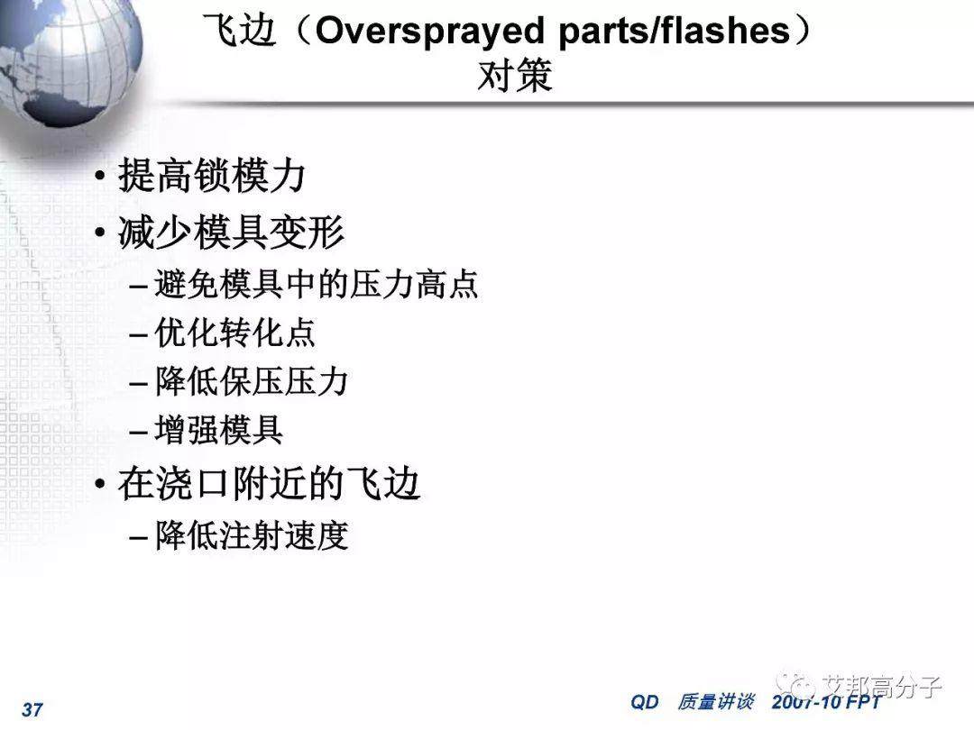 汽車零部件注塑成型常見缺陷的分析和對策