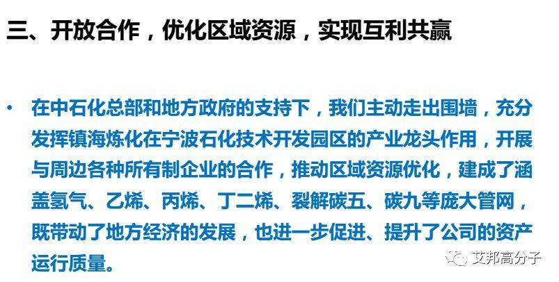 鎮海煉化：環保型高附加值PP、PE新產品研發與應用