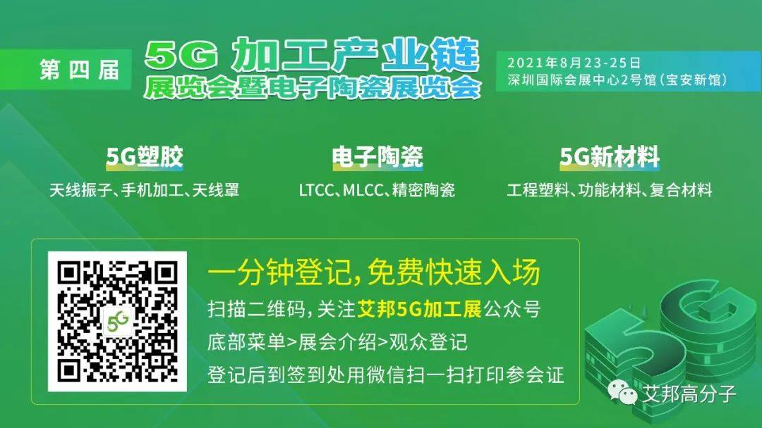 中塑新材料诚邀您参观2021第四届5G加工产业链展览会（8月23~25日·深圳）