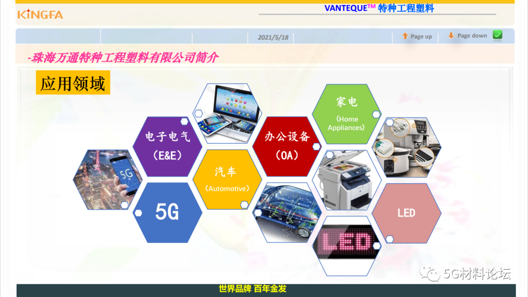 金发科技5G通信高性能材料方案