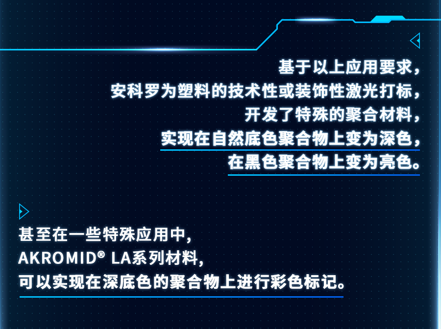 材料科技丨安科罗AKROMID LA系列让塑料激光打标更加简单