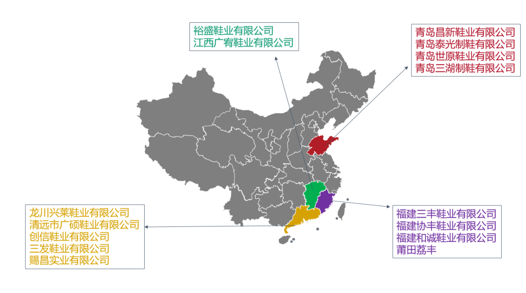 耐克在国内的15家代工厂盘点