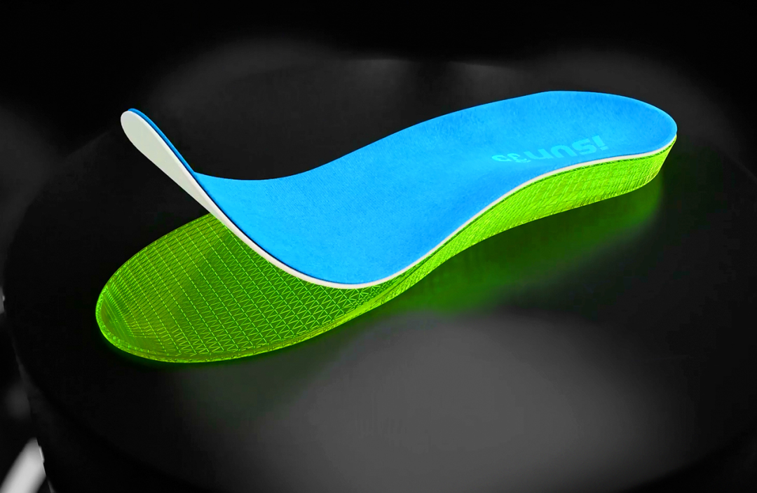 高弹性TPU材料3D打印定制矫正鞋垫，eSUN已经商业化