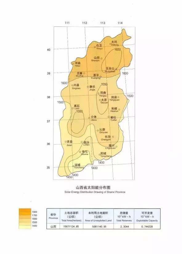 全国各省太阳能资源分布图，哪里更适合建光伏电站？