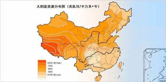 全国各省太阳能资源分布图，哪里更适合建光伏电站？