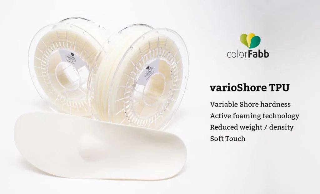 路博润和ColorFabb联合开发3D打印材料varioShore TPU