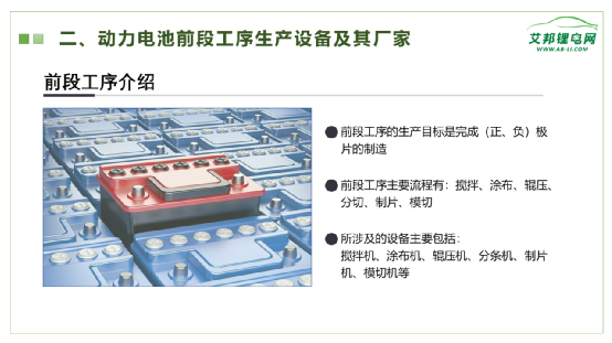 动力电池生产流程及其前段生产设备企业盘点！