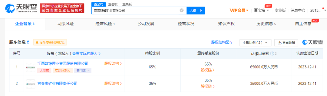 10亿元！赣锋锂业成立矿业公司