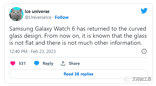 三星 Galaxy Watch 6 / Pro 智能手表或将改用弧形玻璃屏幕设计