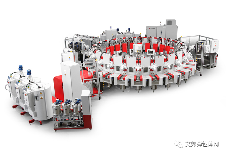 常见的制鞋自动化案例：喷胶、打磨、喷处理剂、连帮注塑等
