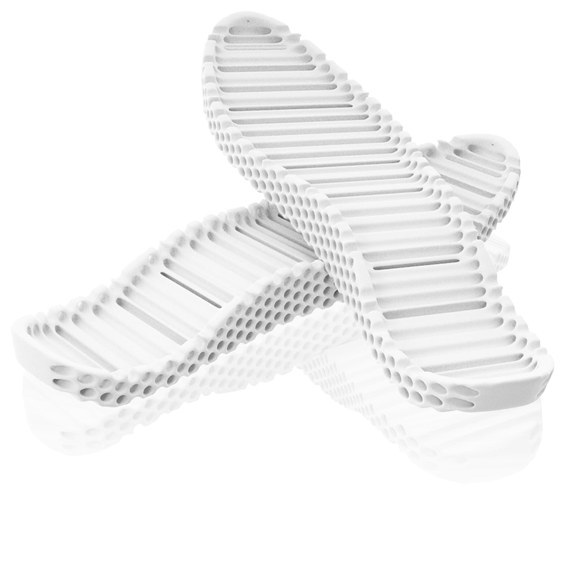 鞋材用3D打印彈性體盤點：TPU、TPAE、TPEE