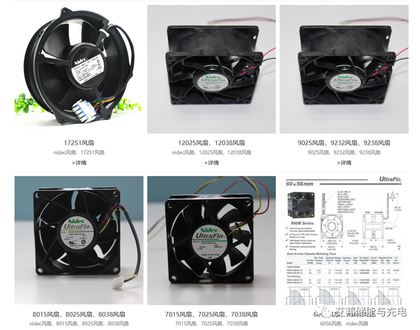 11家储能散热风扇企业介绍及产品图概览