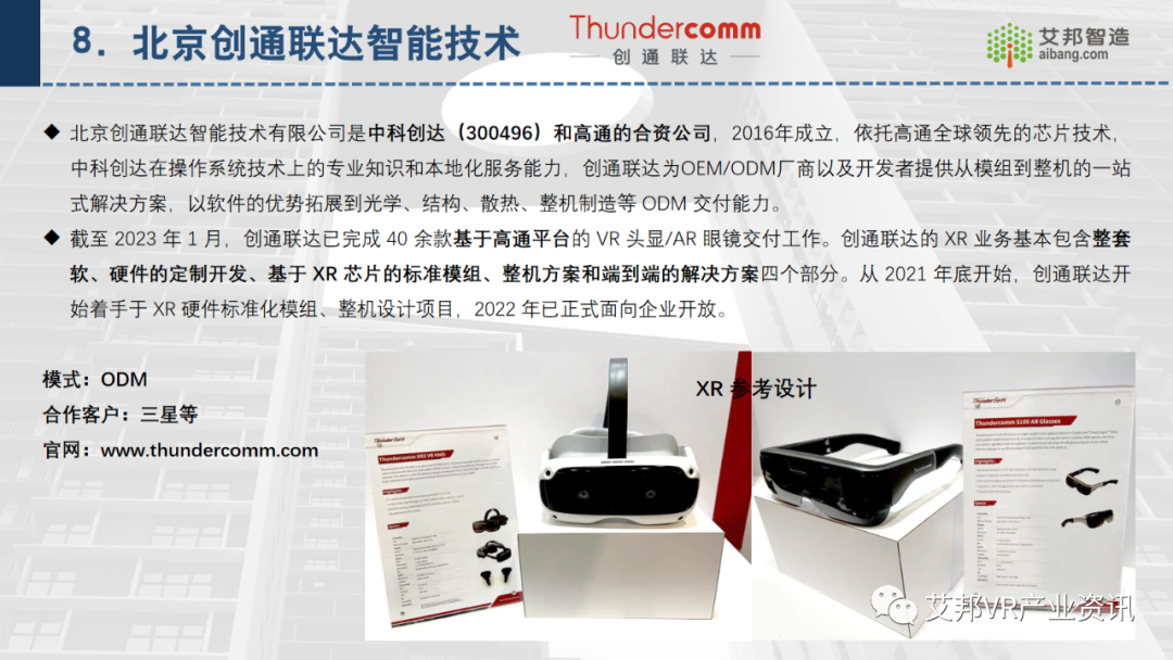 30家AR/VR行業(yè)ODM/OEM企業(yè)介紹