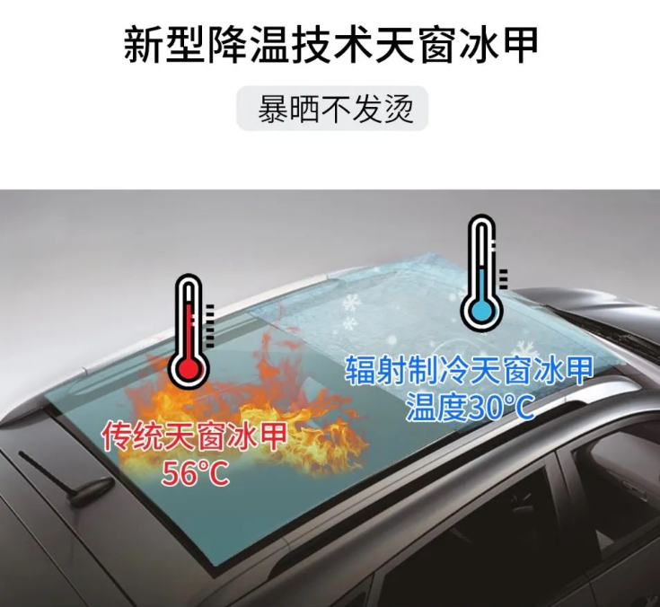 蔚蓝时代超级冰膜-新型降温技术天窗冰甲介绍