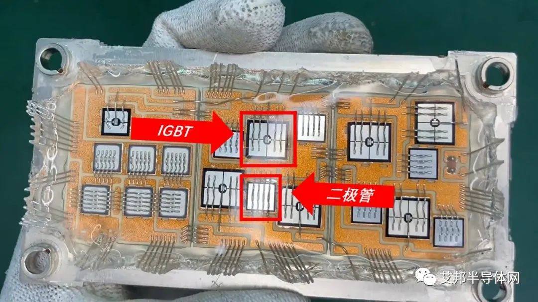 IGBT模块主要材料一览(实物图) IGBT模块主要材料一览(实物图)
