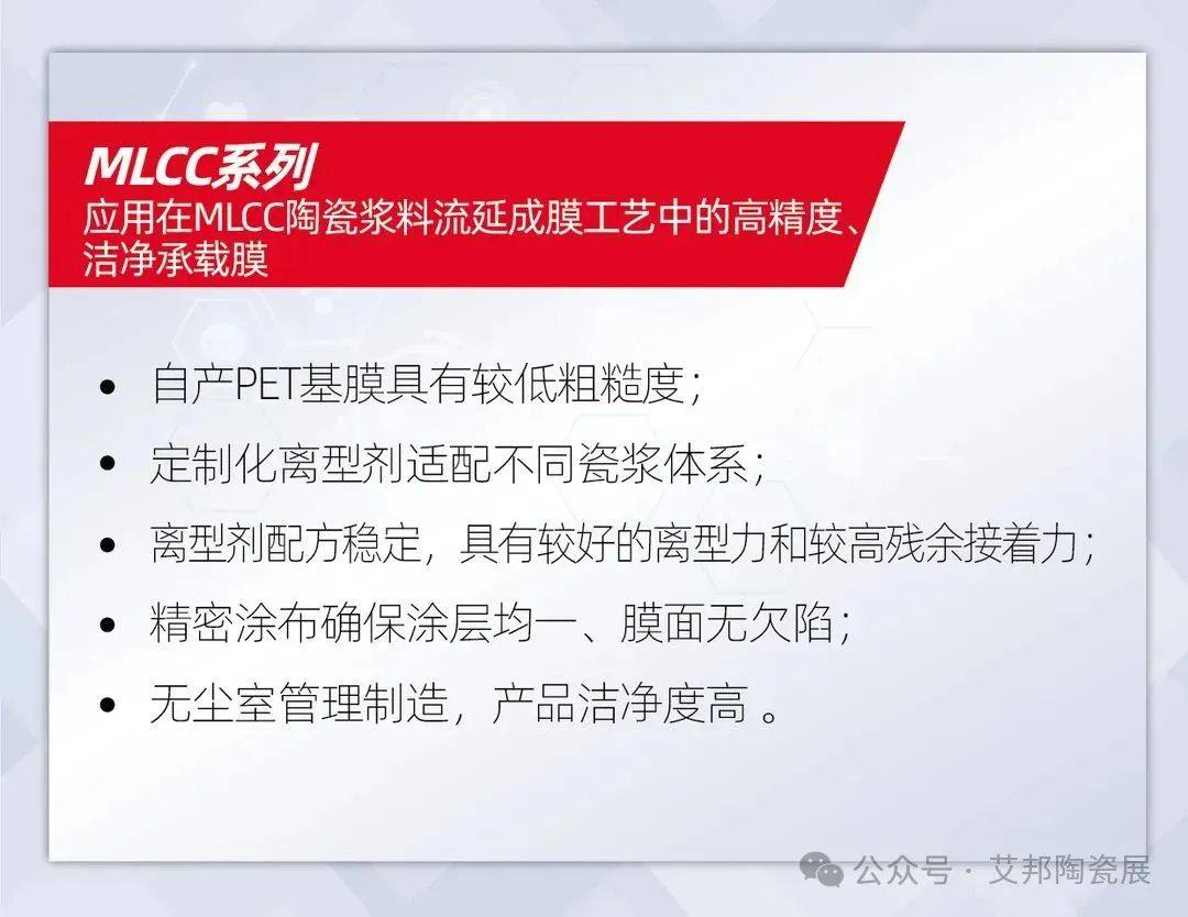 MLCC 离型膜国产厂商10强