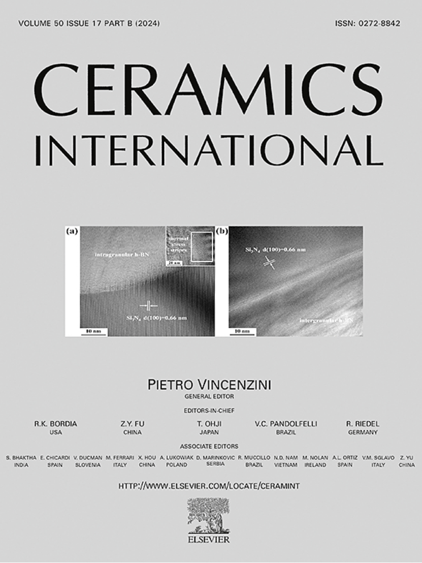 我校田修营博士在国际陶瓷材料顶级期刊Ceramics International发表两项最新研究成果