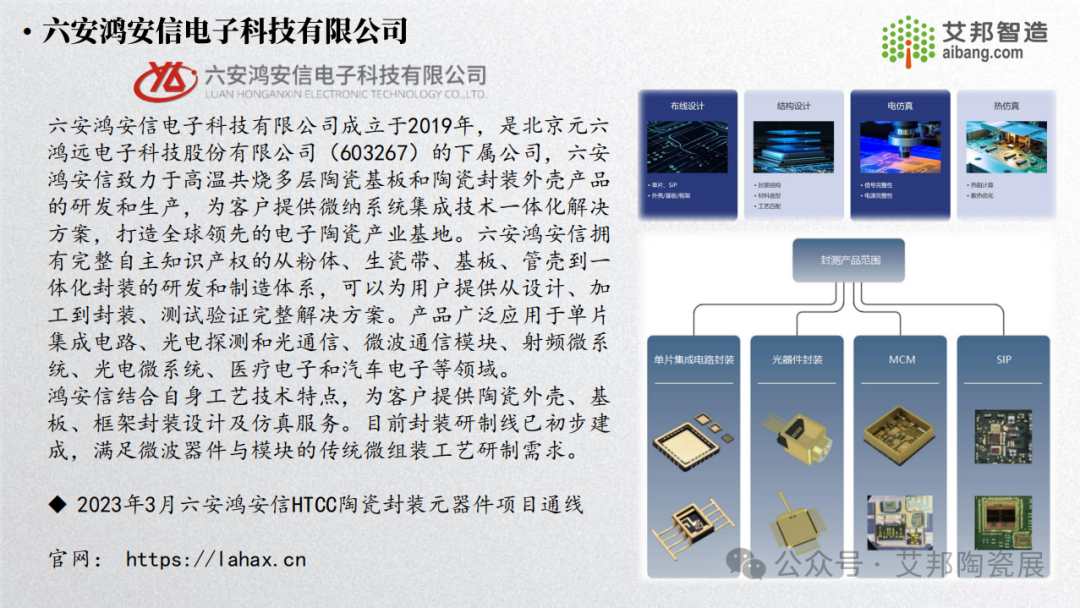 2024年国内陶瓷封装外壳厂商名单